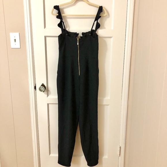 NBD x Naven Revolve Black Ruffle Serena Jumpsuit - Picture 6 of 7